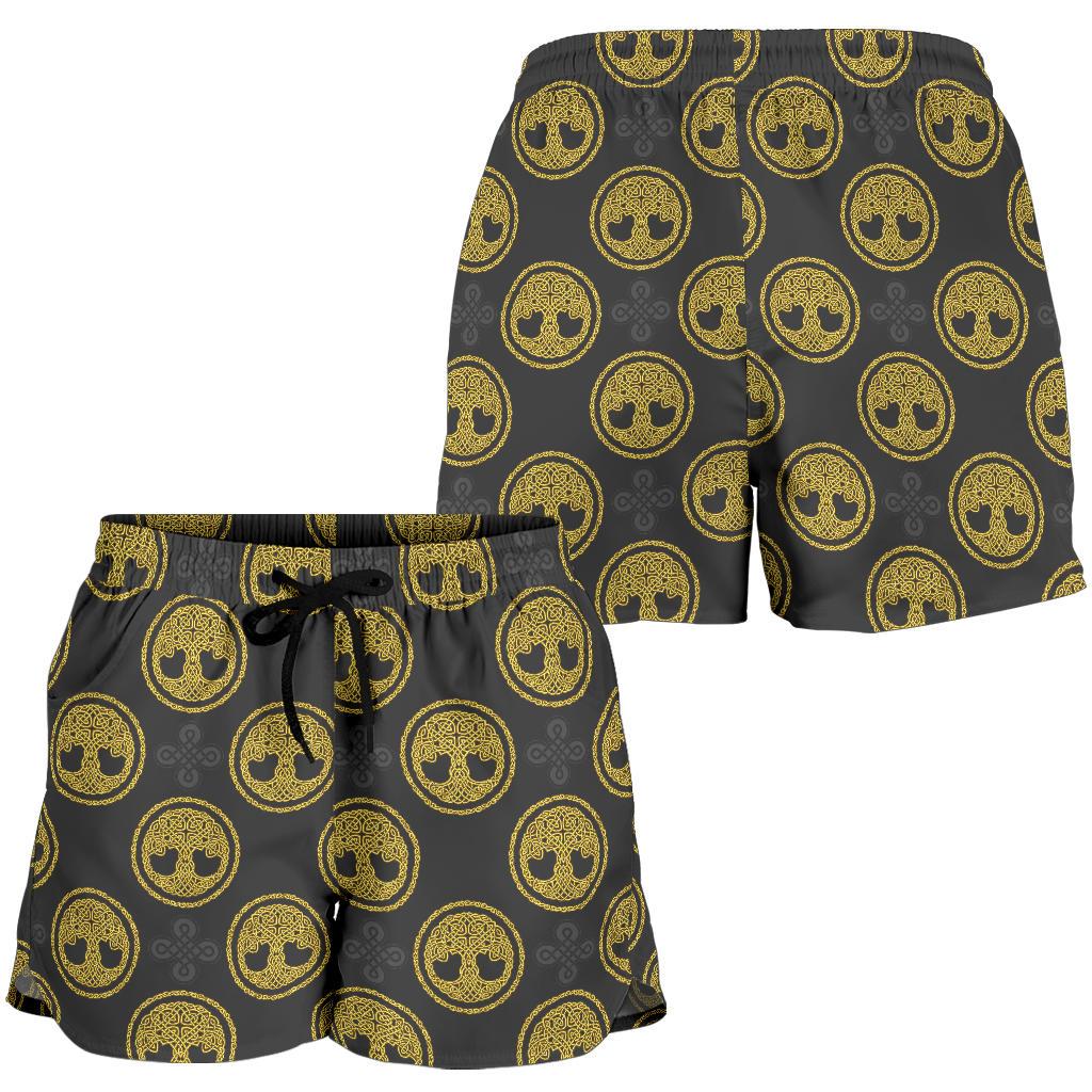 Celtic Tree of Life Design Women Shorts-JTAMIGO.COM