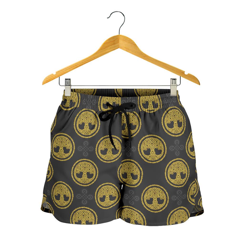 Celtic Tree of Life Design Women Shorts-JTAMIGO.COM