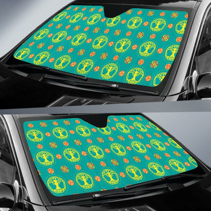 Celtic Tree of Life Print Pattern Car Sun Shade For Windshield