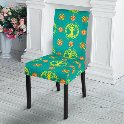 Celtic Tree of Life Print Pattern Dinning Chair Slipper-JTAMIGO.COM