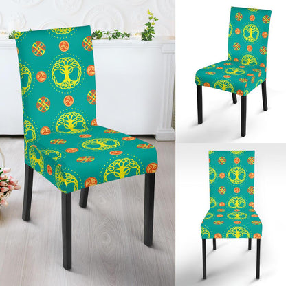Celtic Tree of Life Print Pattern Dinning Chair Slipper-JTAMIGO.COM
