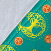 Celtic Tree Of Life Print Pattern Fleece Blanket