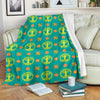 Celtic Tree Of Life Print Pattern Fleece Blanket