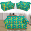 Celtic Tree of Life Print Pattern Loveseat Slipcover-JTAMIGO.COM