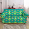 Celtic Tree of Life Print Pattern Loveseat Slipcover-JTAMIGO.COM