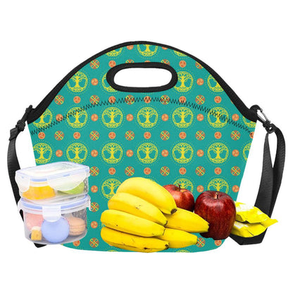 Celtic Tree of Life Print Pattern Neoprene Lunch Bag (Model 1669)(Large)-JTAMIGO.COM