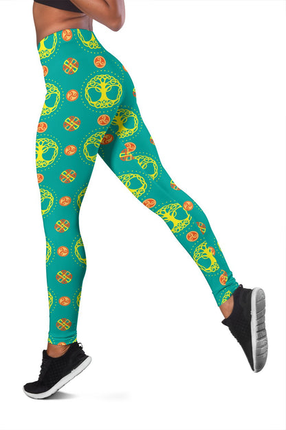 Celtic Tree of Life Print Pattern Women Leggings