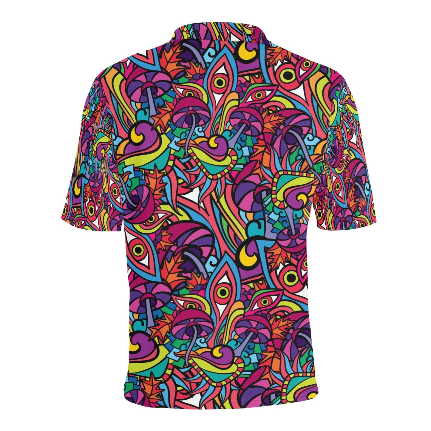 Trippy Print Design LKS302 Men Polo Shirt