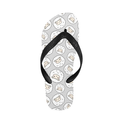 Sheep Print Design LKS401 Flip Flops