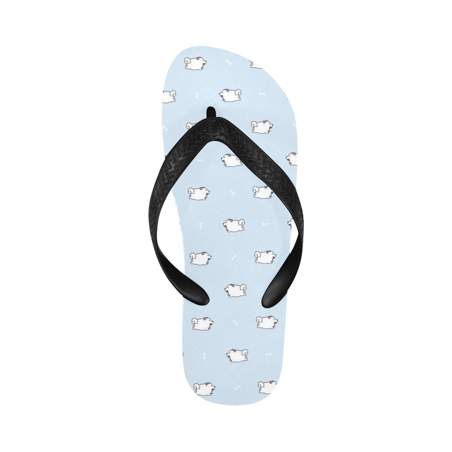 Samoyeds Print Design LKS302 Flip Flops
