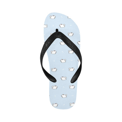 Samoyeds Print Design LKS302 Flip Flops