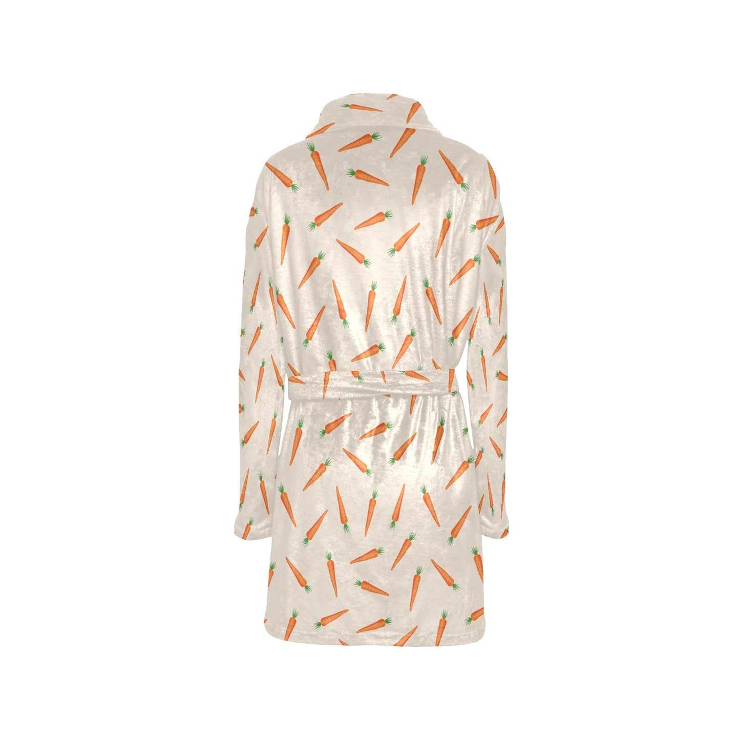 Carrot Pattern Print Design 07 Women's Fleece Robe