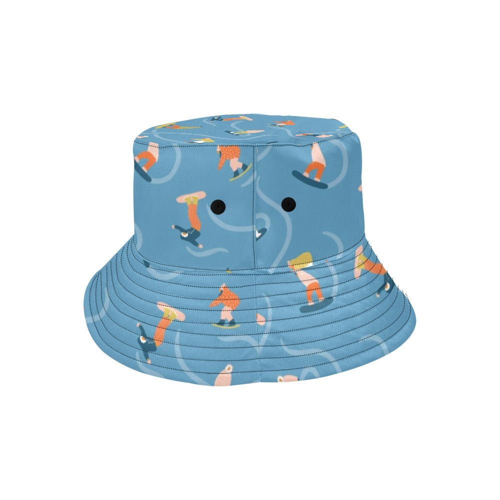 Snowboard Print Design LKS303 Unisex Bucket Hat
