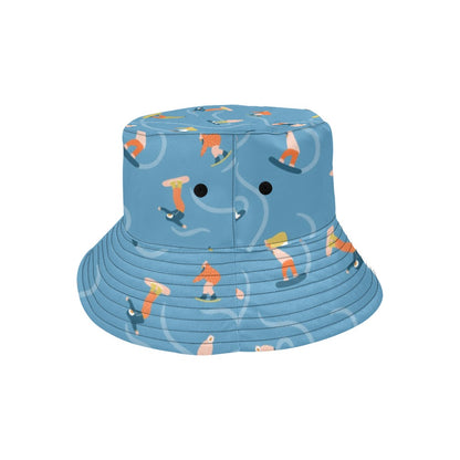 Snowboard Print Design LKS303 Unisex Bucket Hat