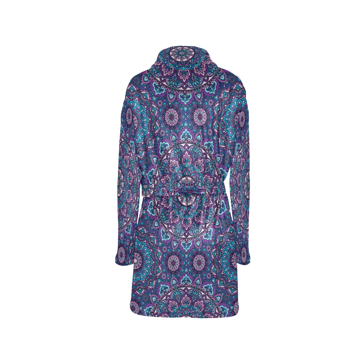 Medallion Pattern Print Design 05 Women's Fleece Robe