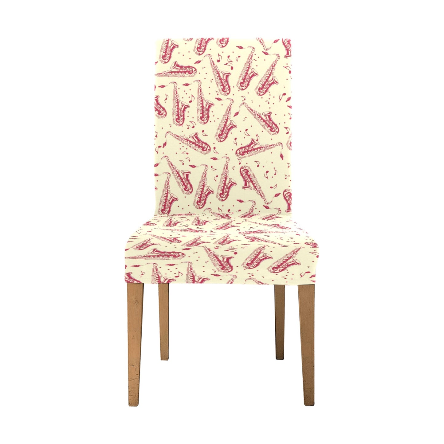 Saxophone Print Design LKS402 Dining Chair Slipcover