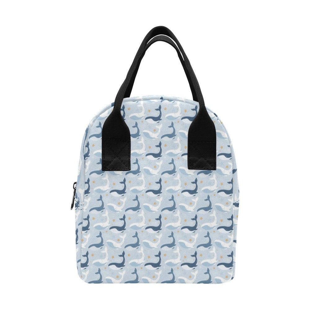 Whale Print Design LKS305 Insulated Lunch Bag