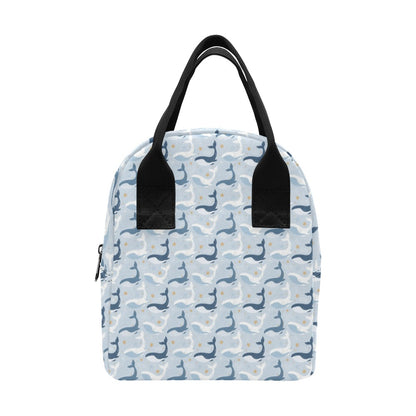 Whale Print Design LKS305 Insulated Lunch Bag