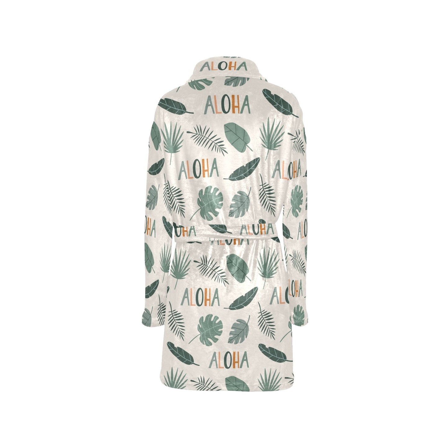 Aloha Hawaii Pattern Print Design 05 Women's Fleece Robe
