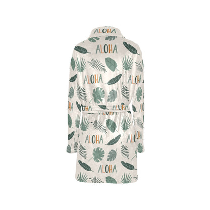 Aloha Hawaii Pattern Print Design 05 Women's Fleece Robe