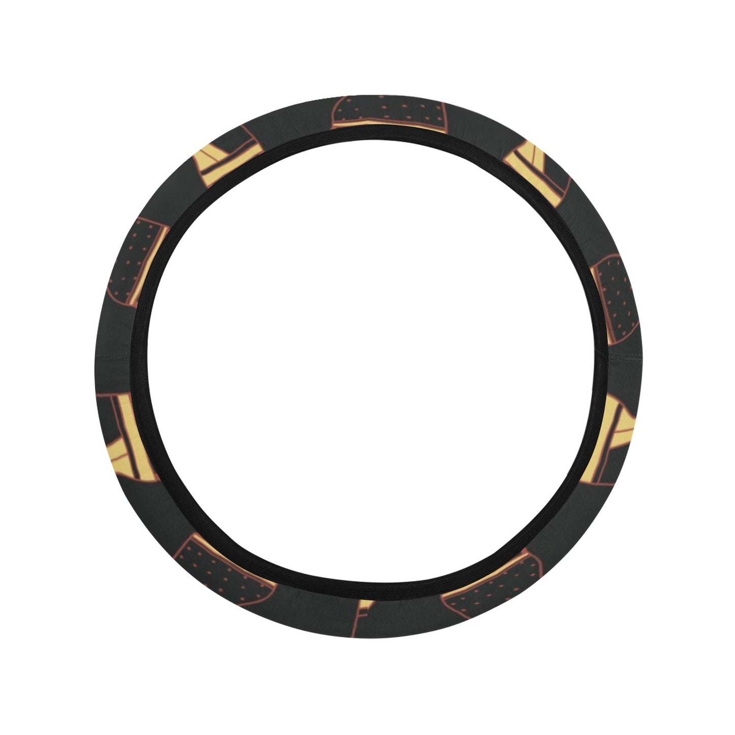 Ancient Greek Human Print Design LKS306 Steering Wheel Cover with Elastic Edge