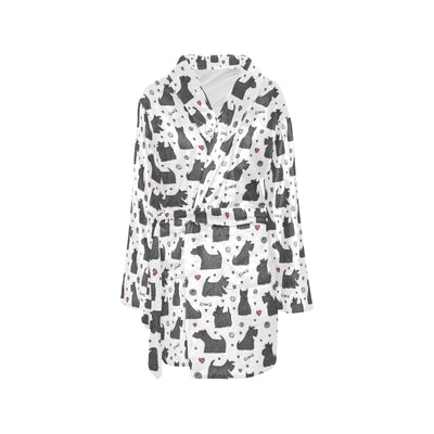 Scottish Terriers Print Design LKS3015 Women's Fleece Robe