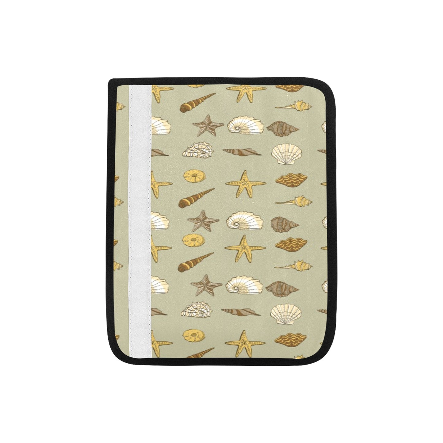 Seashell Beach Print Design LKS303 Car Seat Belt Cover