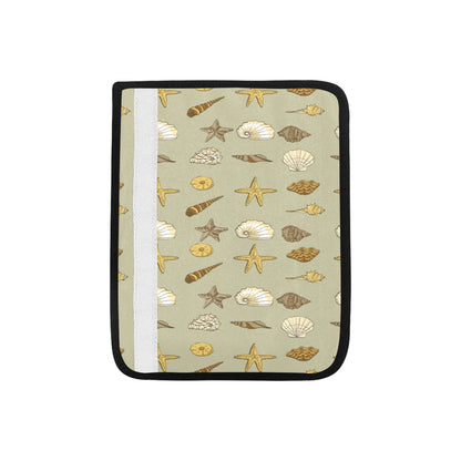 Seashell Beach Print Design LKS303 Car Seat Belt Cover