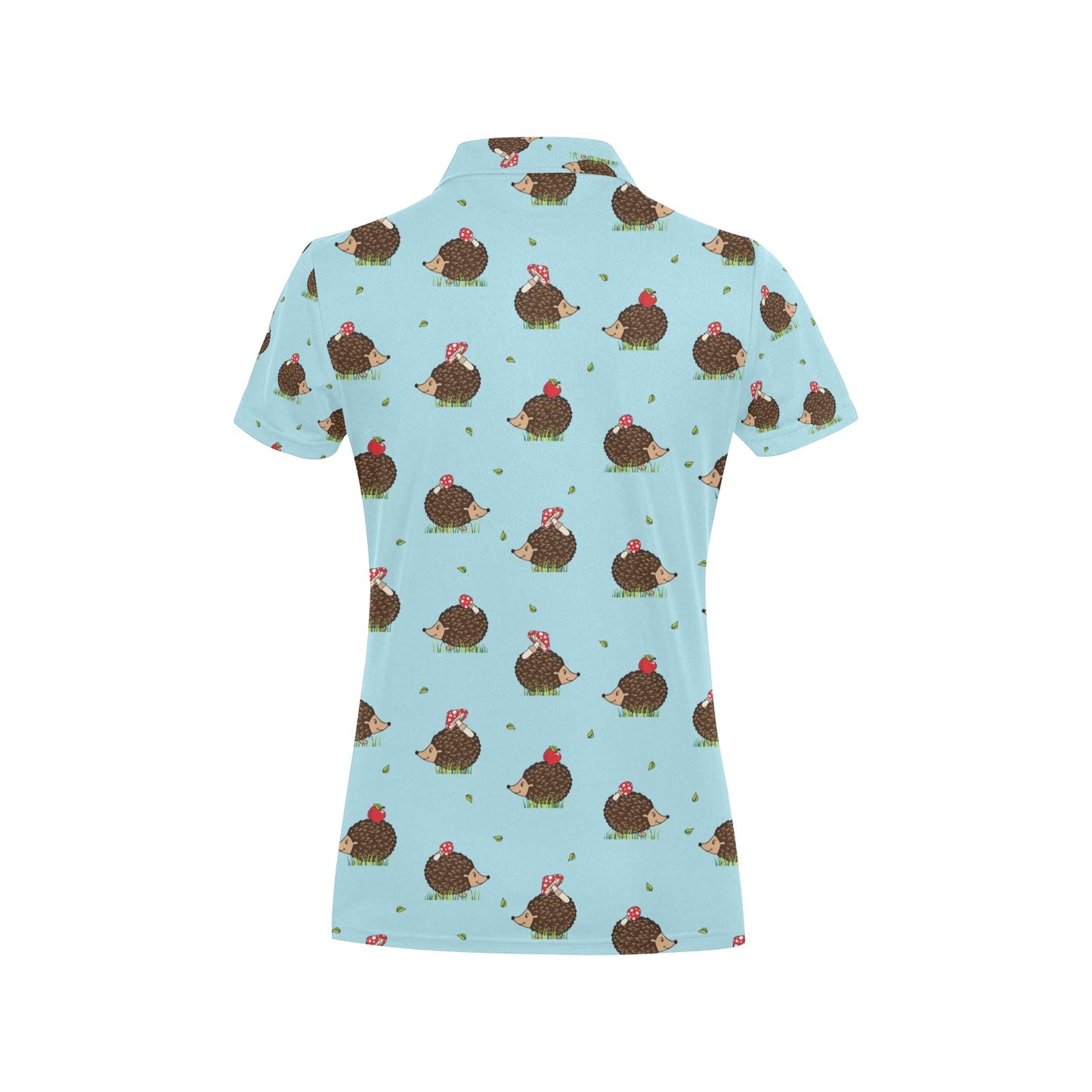 Hedgehog Print Design LKS402 Women's Polo Shirt