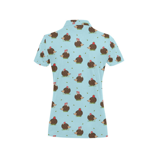 Hedgehog Print Design LKS402 Women's Polo Shirt