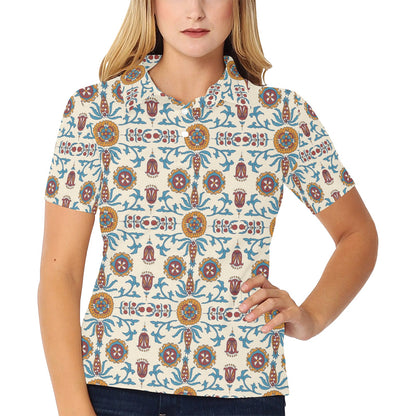 Suzani Print Design LKS301 Women's Polo Shirt