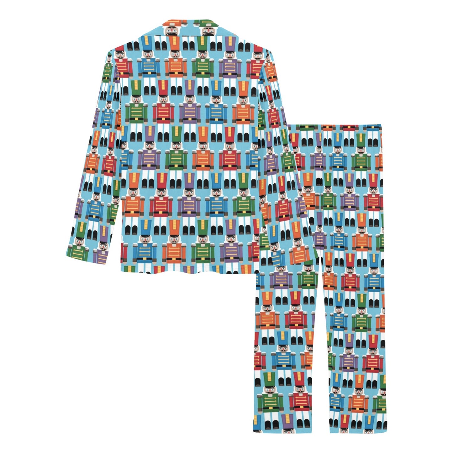 Nutcracker Pattern Print Design A02 Women's Long Pajama Set