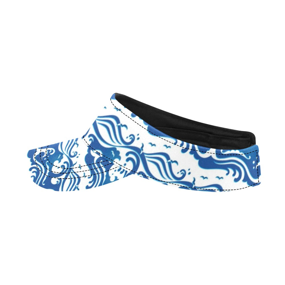 Wave Print Design LKS303 Unisex Sun Visor