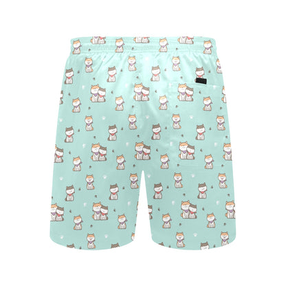 Shiba Inu Print Design LKS302 Men's Swim Trunks Beach Shorts