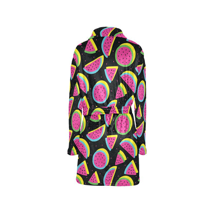 Watermelon Pattern Print Design WM07 Women's Fleece Robe
