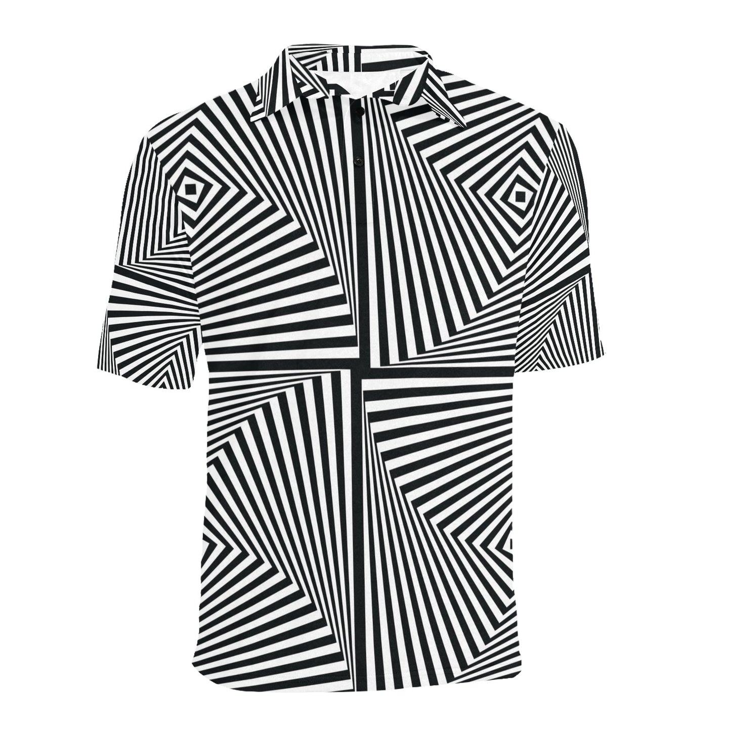Vortex Print Design LKS302 Men Polo Shirt