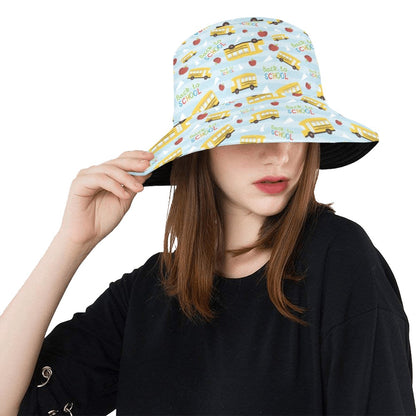 School Bus Back To School Print Design LKS303 Unisex Bucket Hat