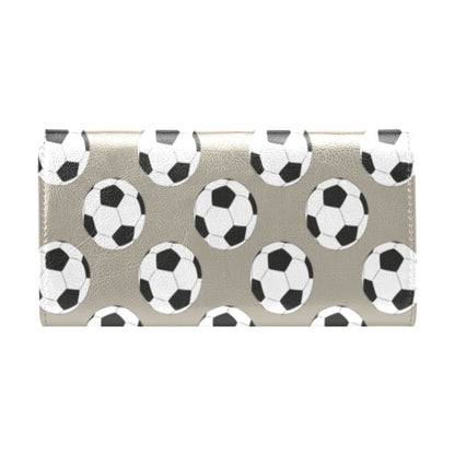 Soccer Ball Print Design LKS302 Women's Trifold Wallet