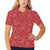 Bandana Paisley Red Print Design LKS3011 Women's Polo Shirt