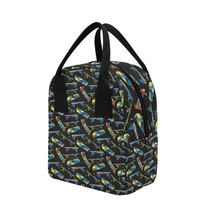 Skateboard Print Design LKS305 Insulated Lunch Bag
