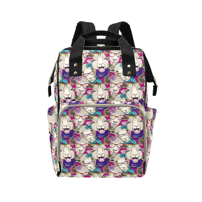 Sheep Print Design LKS403 Diaper Bag Backpack