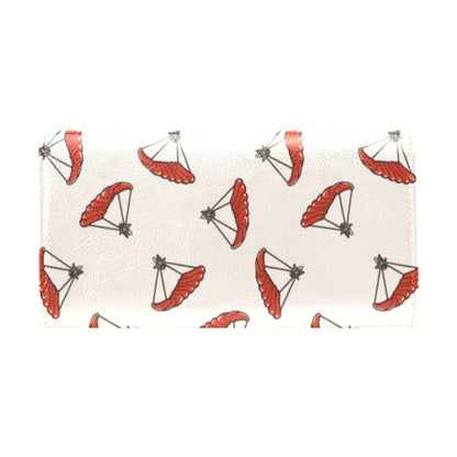 Skydiver Print Design LKS302 Women's Trifold Wallet