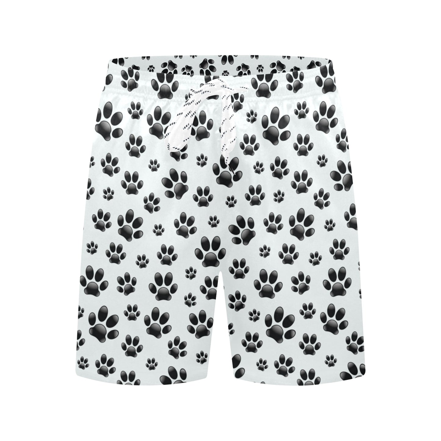Paw Themed Print Men's Swim Trunks Beach Shorts
