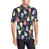 Acoustic Guitar Print Design LKS401 Men Polo Shirt