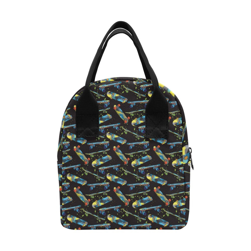 Skateboard Print Design LKS305 Insulated Lunch Bag