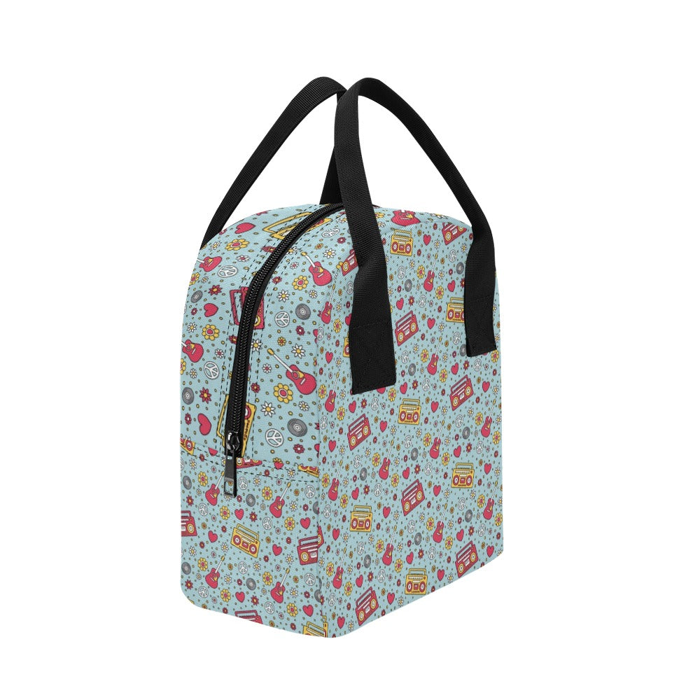 Hippie Print Design LKS307 Insulated Lunch Bag