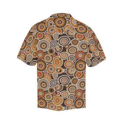 Aboriginal Print Design LKS402 Men's Men's Hawaiian Shirt