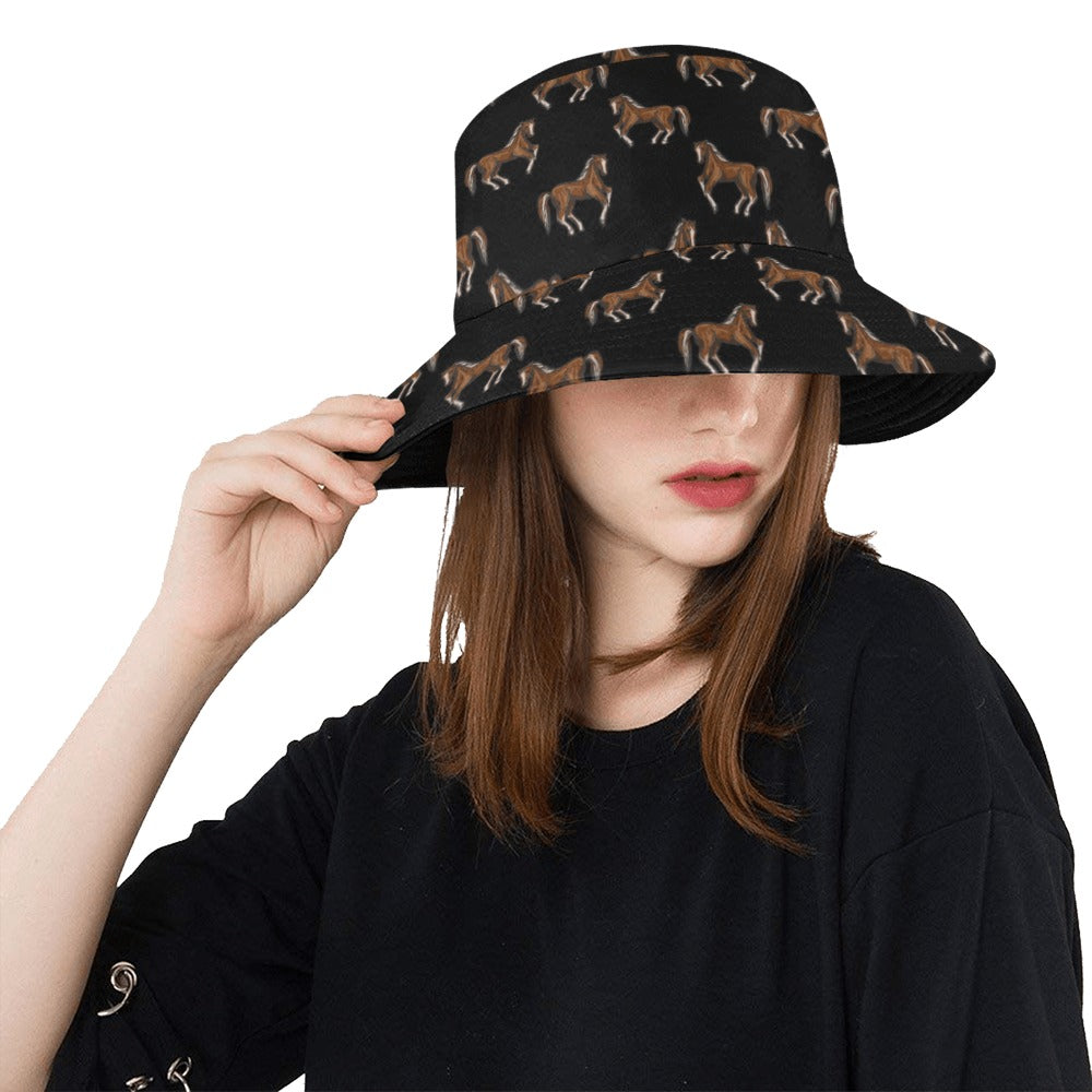 Horse Print Design LKS3010 Unisex Bucket Hat