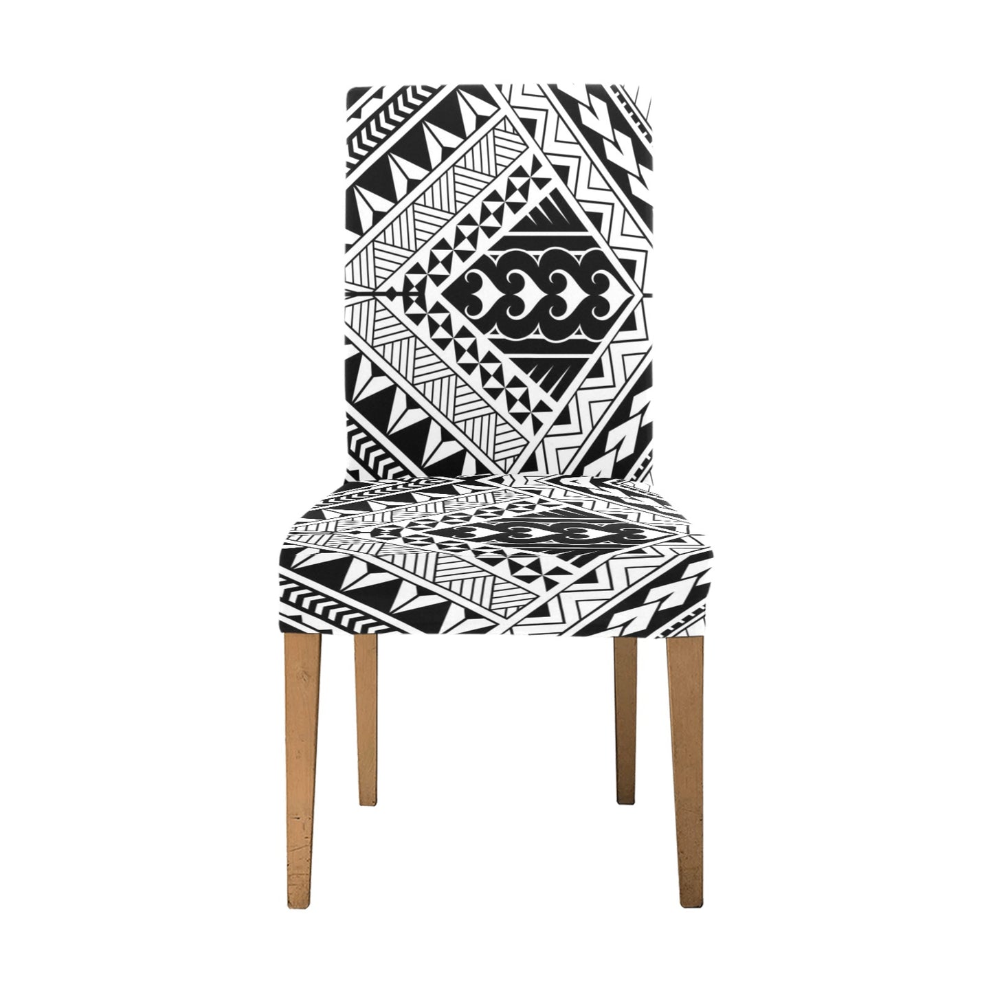 Samoan Tattoo Style Print Design LKS307 Dining Chair Slipcover