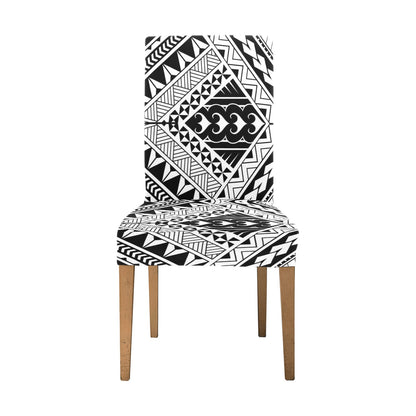 Samoan Tattoo Style Print Design LKS307 Dining Chair Slipcover